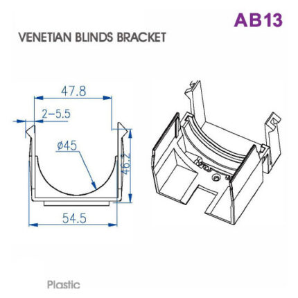 AB13 Venetian Blind Bracket