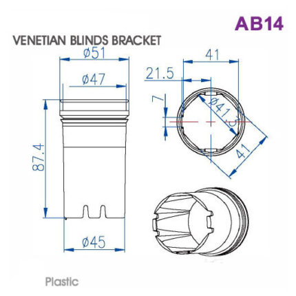 AB14 Venetian Blind Bracket